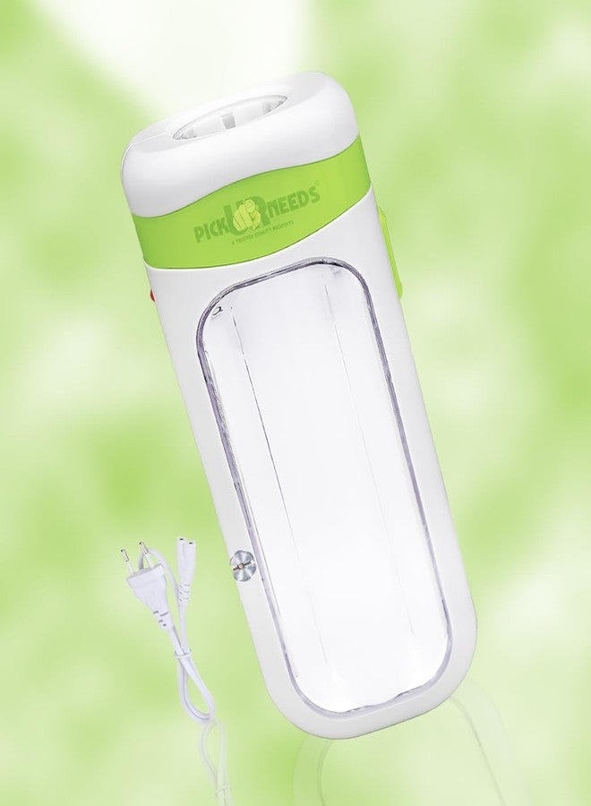 Pick Ur Needs Rechargeable Home Emergency Flash Light 2 Modes LED Floor Lantern Lamp Camping Light (Green) - Image 1